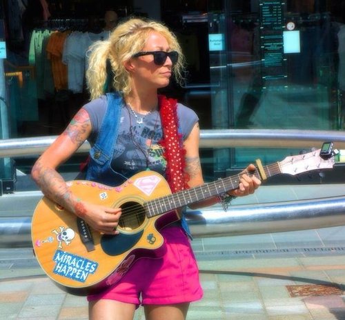 Lady Miss Emma Busking