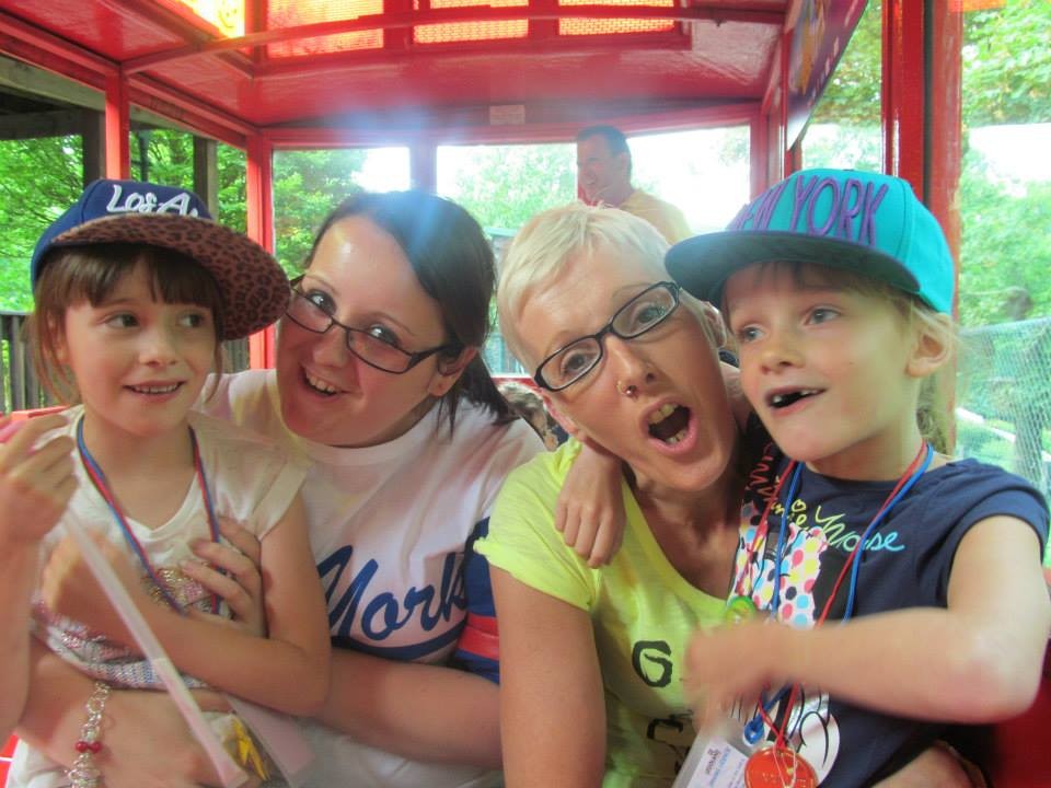 Mothers Tracey and girls