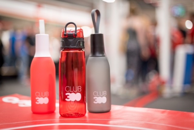 Club 300 water bottles