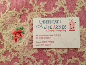 Underneath The Arches business card