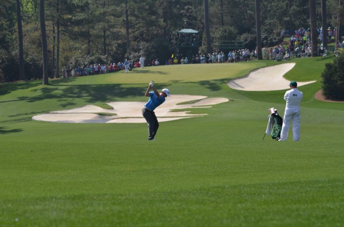Bradley Neil approach shot at The Masters