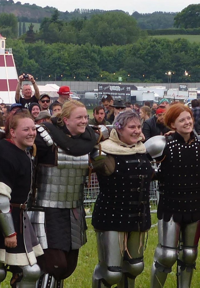 Scone Palace - Medieval Combat four women
