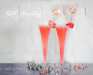 Pomegranate Champagne Cocktail