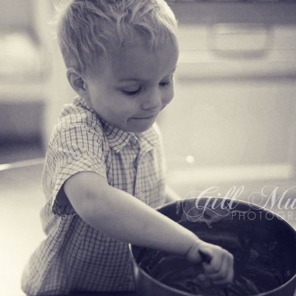 Give that chocolate bowl a good old mix!