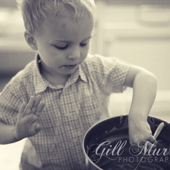 Gill's Little Helper was only too happy to mix for mummy!