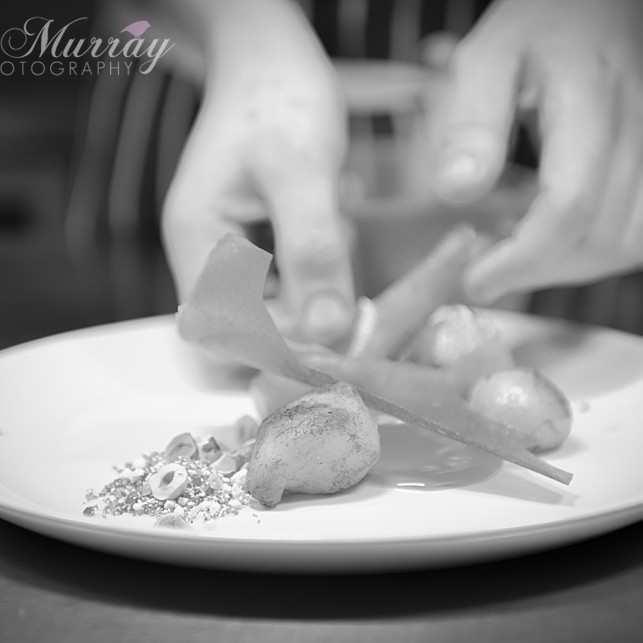 Andrew sets the finishing touches to his Jeruselem artichoke guest spot for #SmallCityRecipes