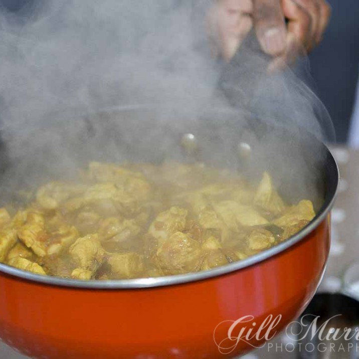 Praveen's pan attracted a lot of attention on the day!