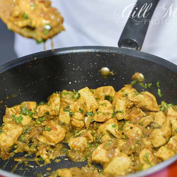 Praveen serves up a treat for everyone to taste