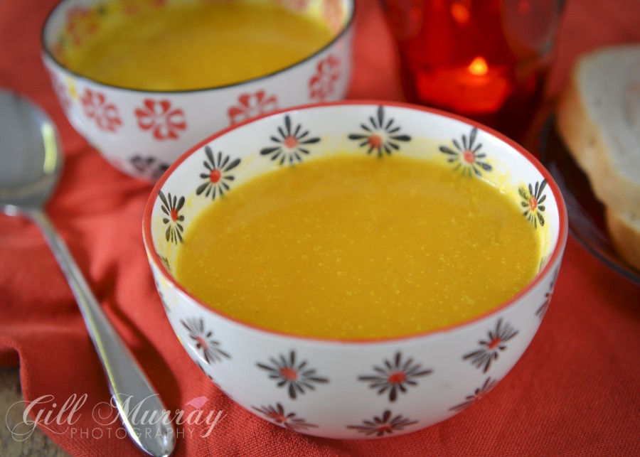 Enjoy this butternut squash soup simply or add some chilli for a kick!