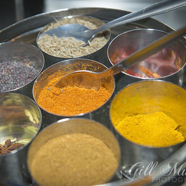 Praveen's Spice Rack - the flavours that have made his name.
