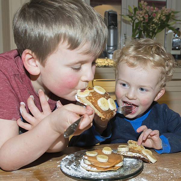 Peanut Buttermilk Pancakes