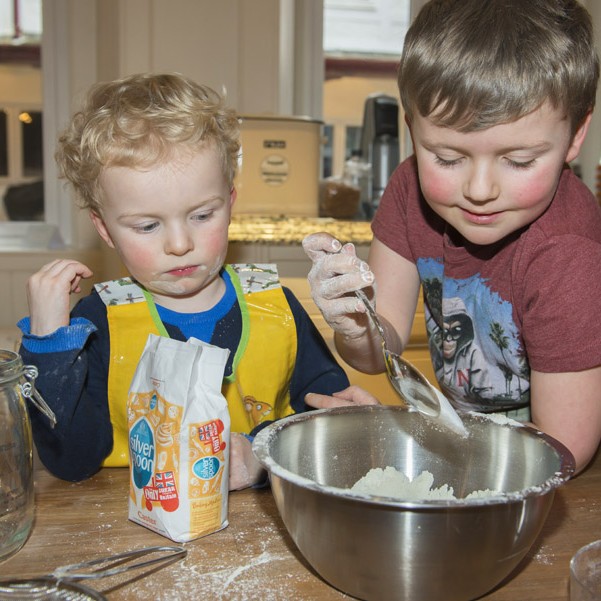 Peanut Buttermilk Pancakes