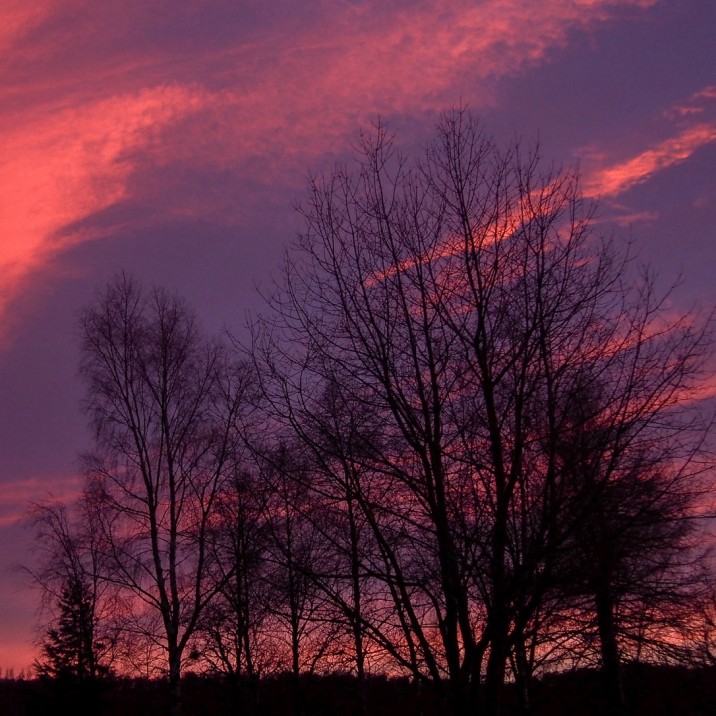 Perthshire sky from out Jacuzzi