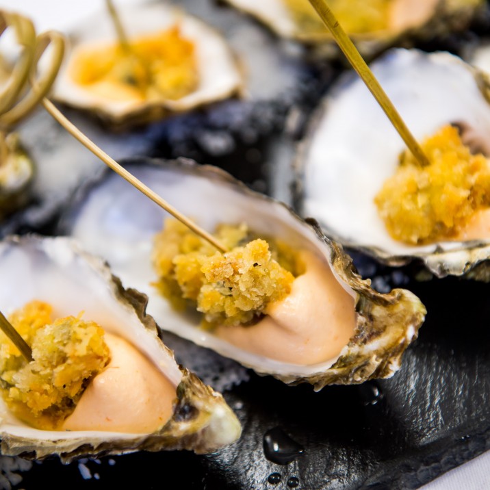 The Fried Oyster canape was a soft, salty and delicious.