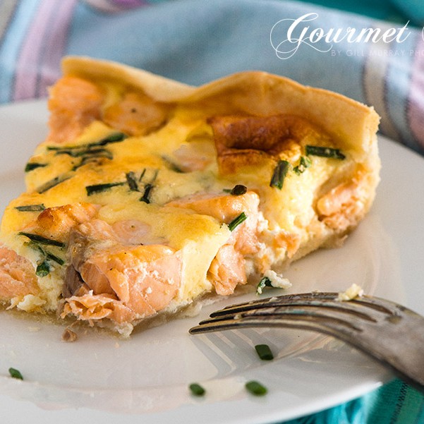 EASTER BRUNCH SALMON & CHIVE QUICHE 5