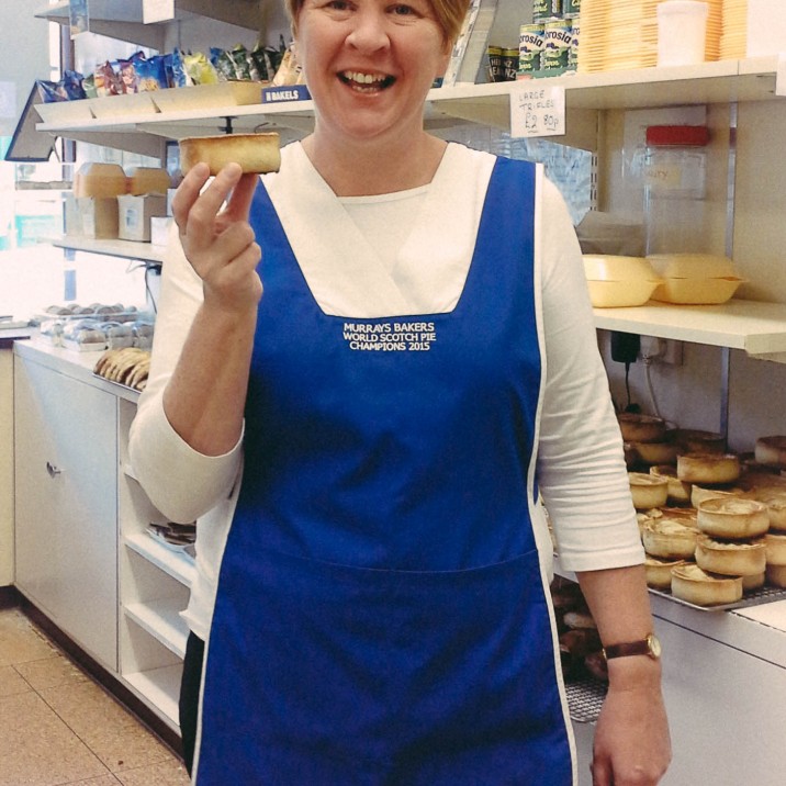 Linda from Murrays Pies in South Street is a well kent face in the Small City!