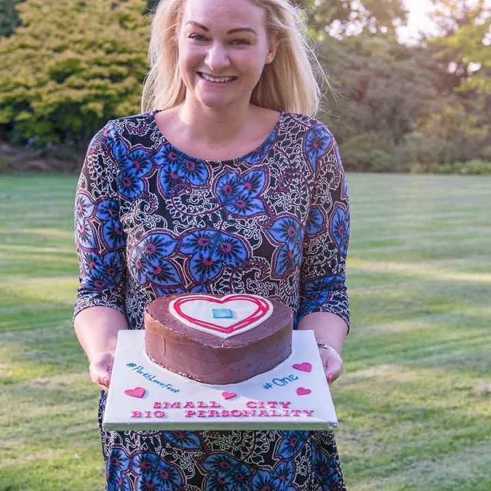 Kirsty from Vivacious Cakes created our first #SmallCityRecipes Birthday Cake!