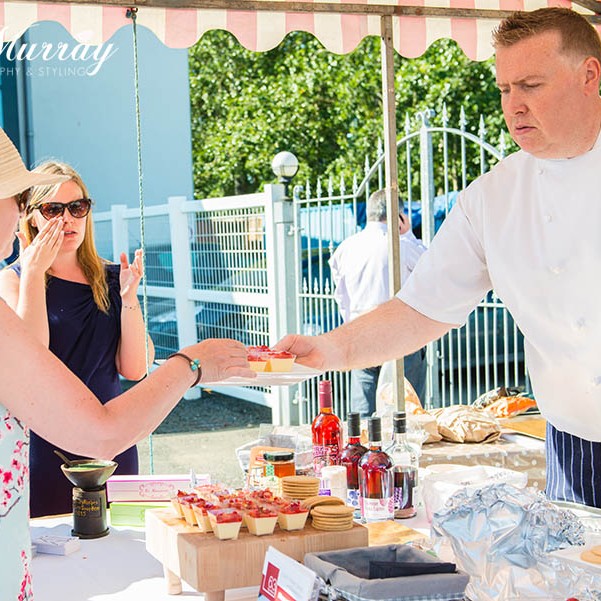 Lemon Posset being prepared by Trevor Garden of Sodexo Prestige