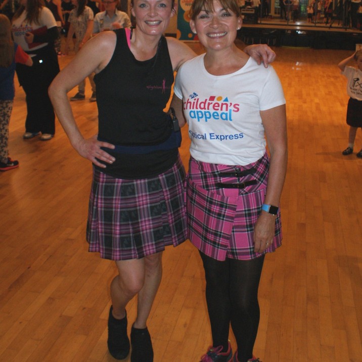 Gillian Urquhart, Highland Hustle Founder with Lorraine Kelly at the Perth leg of #KellysKaper for STV Apepal.