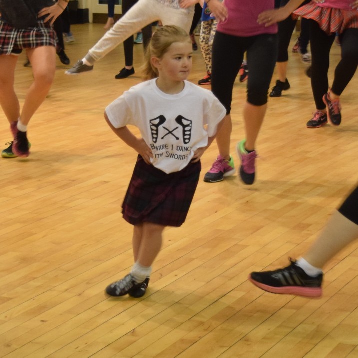 The youngest dancer was also the cutest and the best! The Highland Hustle at Live Active Rodney in Perth as part of #KellysKaper for STV Appeal.