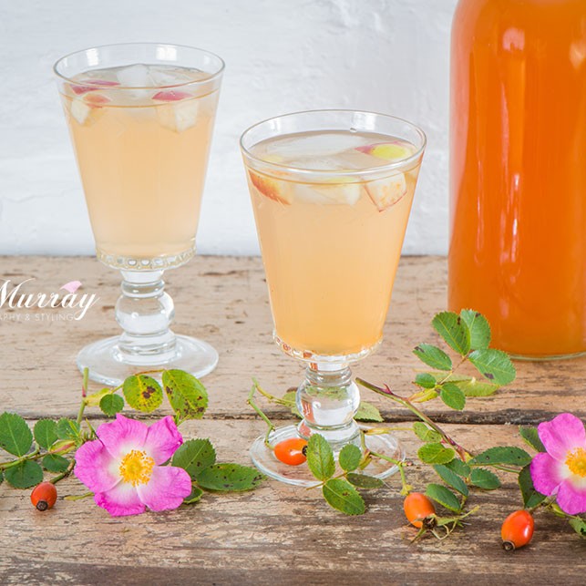 A delicious cordial made with Rosehip.