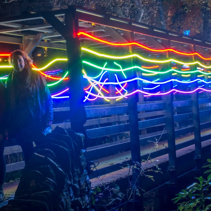 The Rainbow Bridge was one of this year's attractions at The Enchanted Forest.