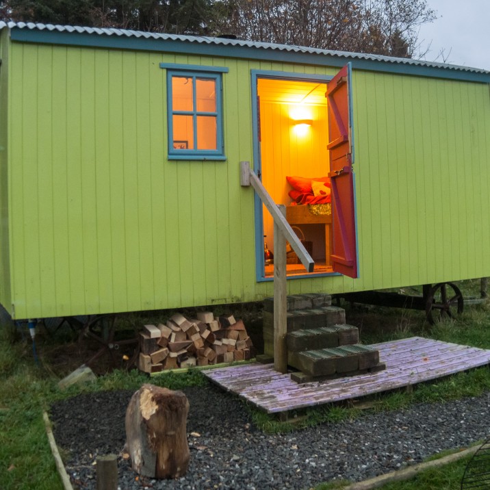 Ecocamp Glenshee's Shepherds Hut is a calm and tranquil space for two.