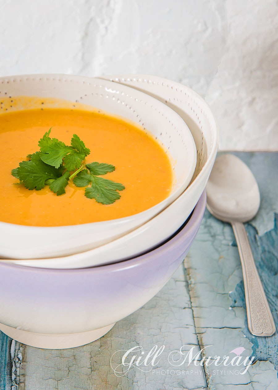 Tasty Butternut Squash and Orange soup to warm you through the winter months.