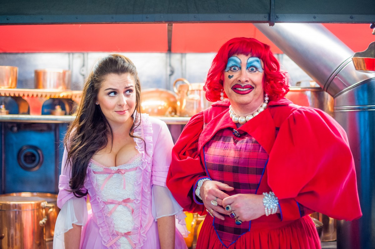 LOOK BEHIND YOU! The Dame always gets the big laugh at Perth's annual Panto