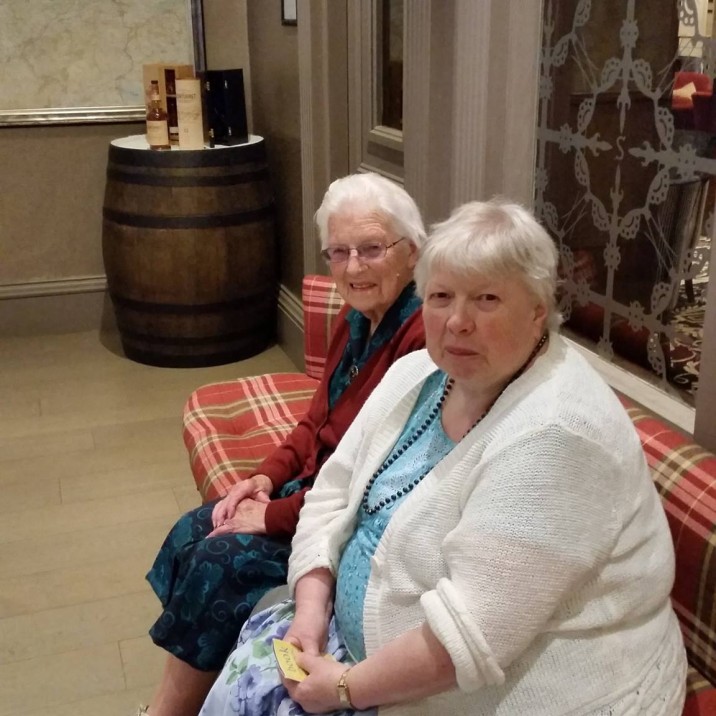 Adult Carer and cared-for enjoying a break at Crieff Hydro