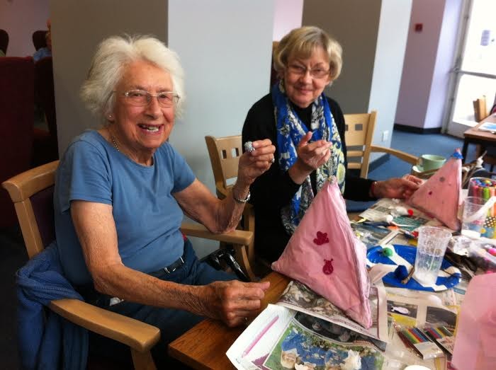 Day Club enjoying Chinese Lantern making.