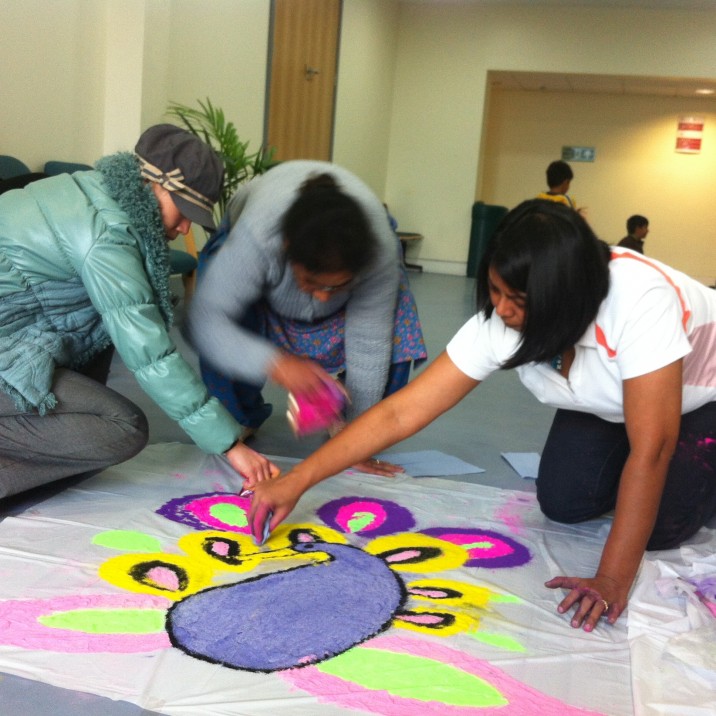 Minority Communities Hub preparing for Diwali.