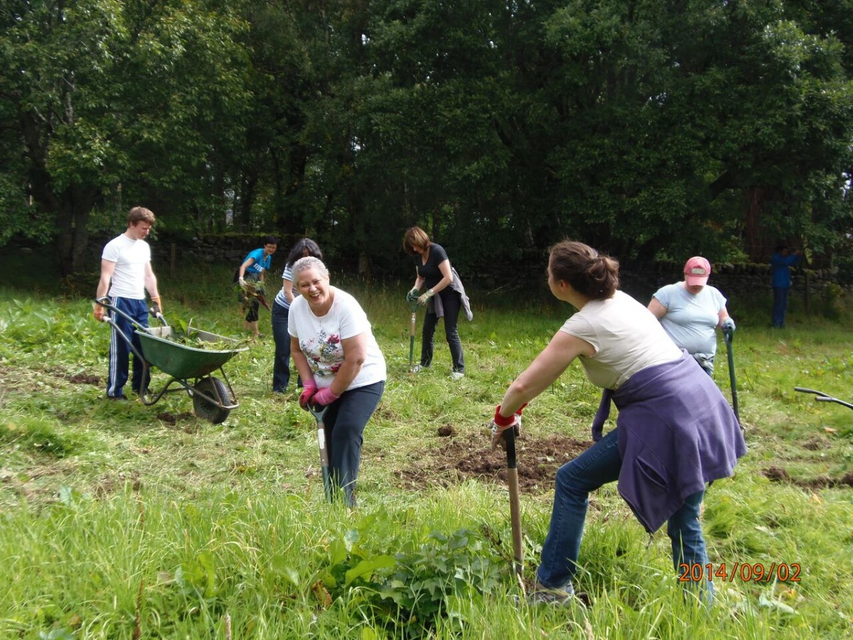 Volunteering & Third Sector Hub spending the day at Corbenic