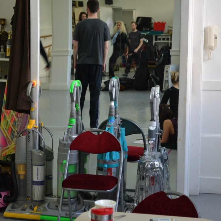 Those 3 Dysons have a starring role! Do the Shake n Vac!