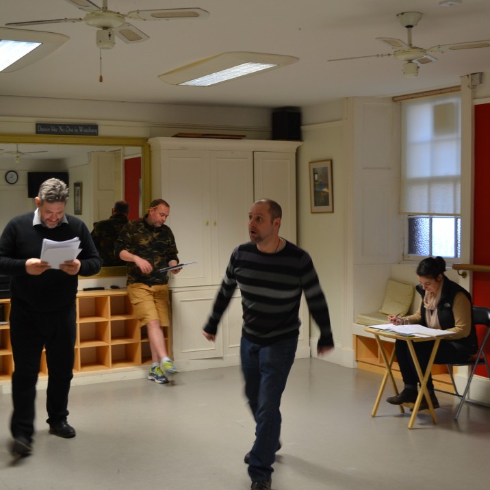 Ian Grieve giving direction during the two week rehearsals.