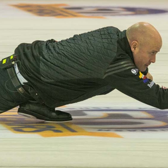 Kevin Koe from Team Koe of Canada, winners of 2016 Masters.