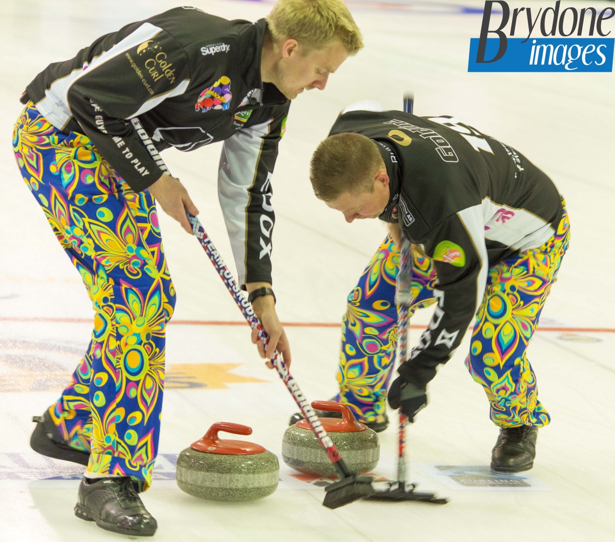 Team Ulsrud from Norway play in Perth Masters - they're always in the fantastic trousers!