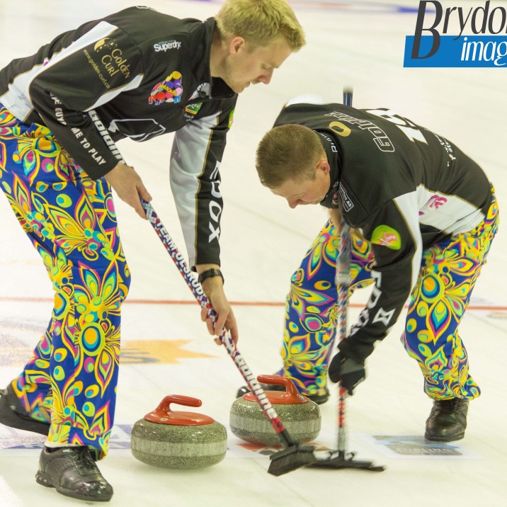 Team Ulsrud from Norway play in Perth Masters - they're always in the fantastic trousers!