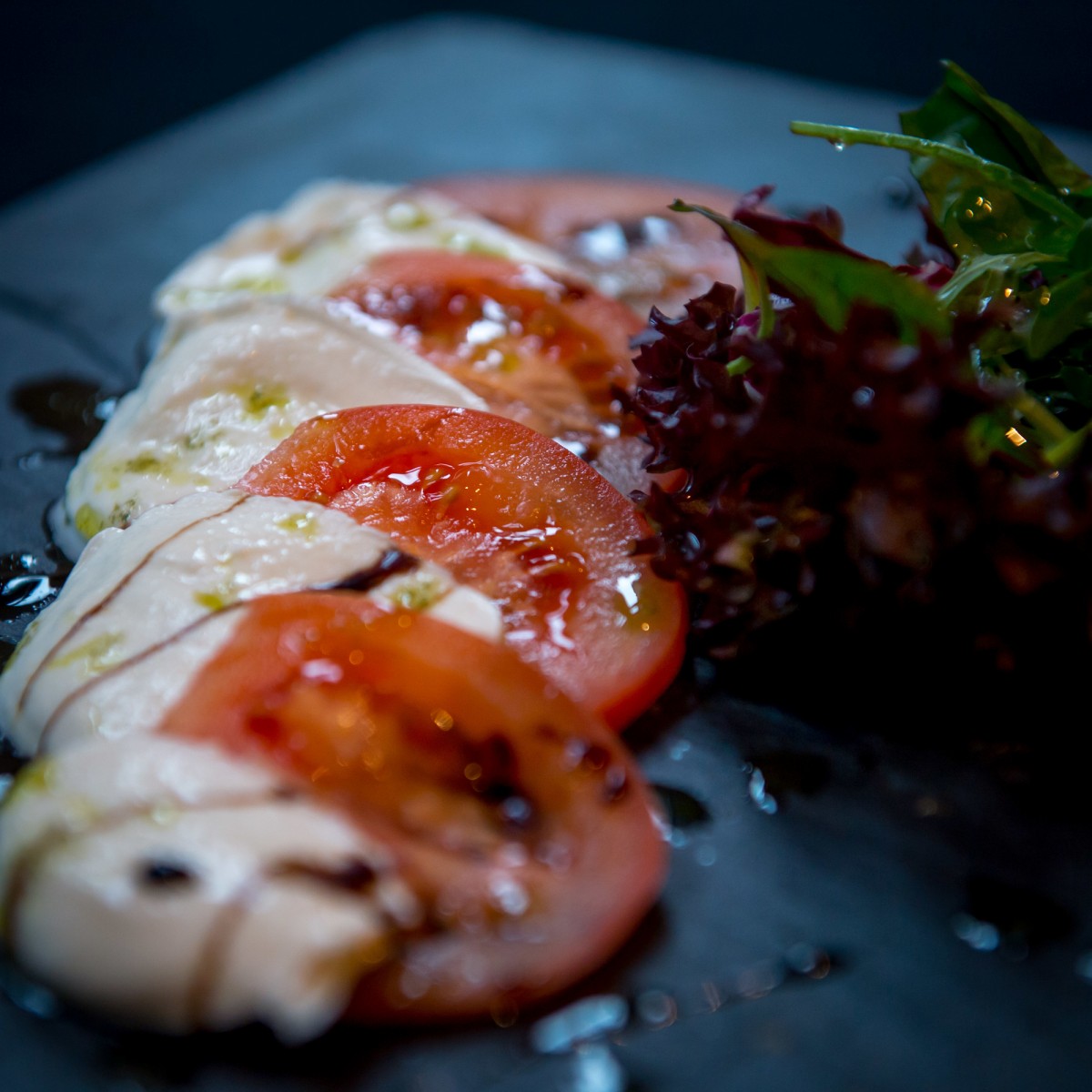 Tomato and Mozzarella Salad at Horsecross Glassrooms Cafe in Perth Concert Hall.
