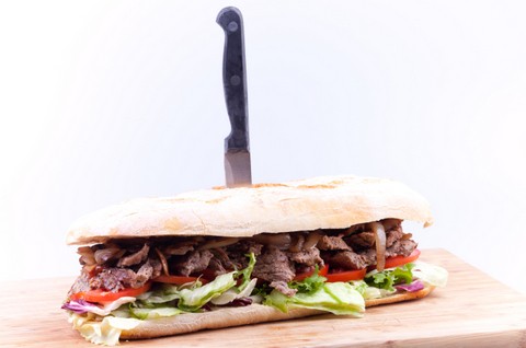 Just one of their lunchtime specials: Glendoick uses local rib eye steak from David Reid & Sons in Burrelton with caramelised onion and delicious chips.