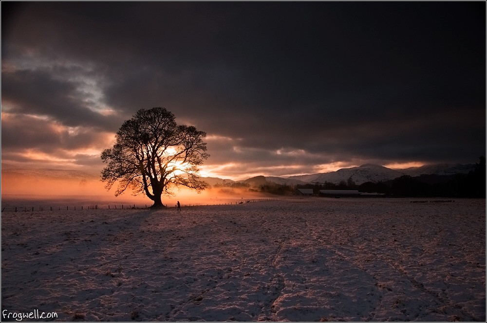 Sunset over Comrie: Mark Nesbitt