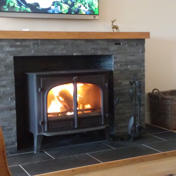 The woodburning stove was a fabulous, cosy addition to the house.