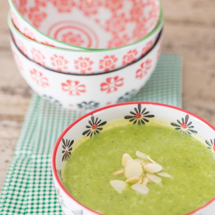 Deliciously tempting early spring green soup