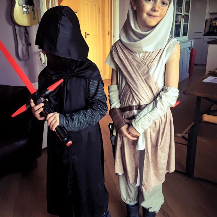 Kristy works up The Force with Kai Lo Ren and Rey.