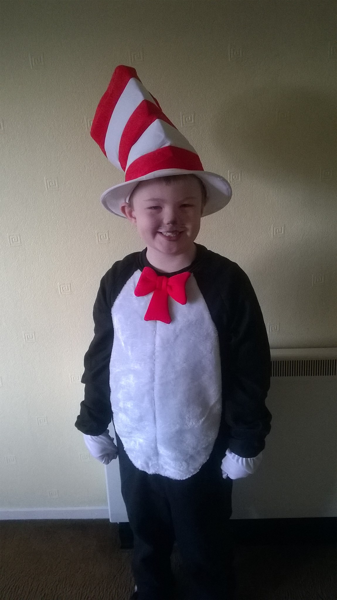 Brandon is the cutest Cat In The hat we ever did see! Thanks to Mum Sammy D!
