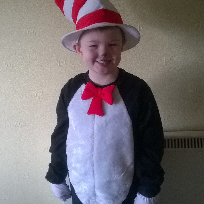 Brandon is the cutest Cat In The hat we ever did see! Thanks to Mum Sammy D!