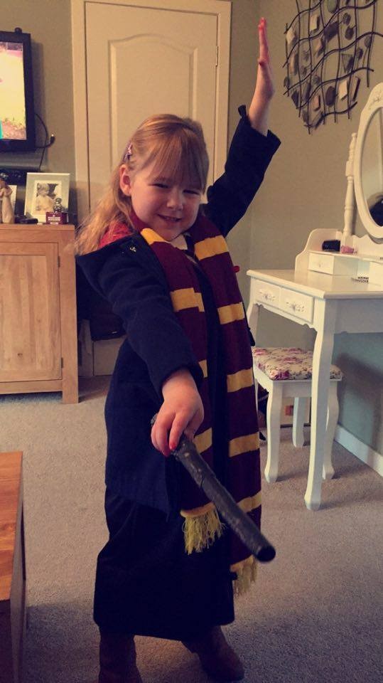 Hermione waves her magic wand over World Book Day in Perth! Girl Power for Abigail of Our Lady's.