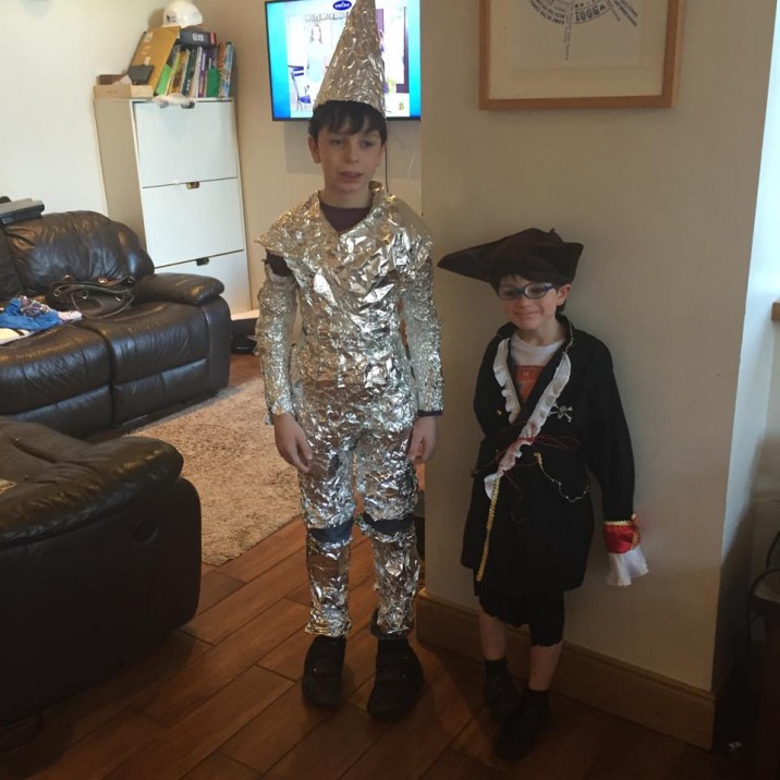 The brilliant Tin Man and Captain Hook sent in by Mum Susan Doogan.