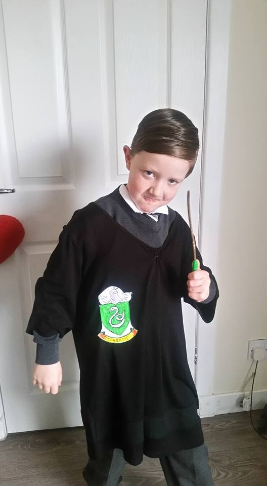 Draco Malfoy brings some Slytherin to the proceedings! Evan looks amazing!