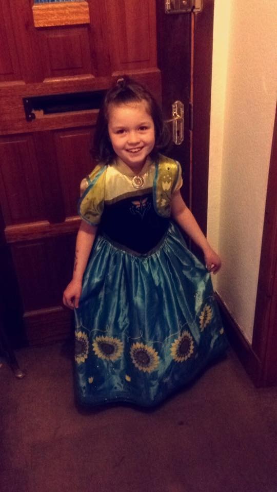 Frozen Fever for Granny's Girl, Cayden Macleod as Princess Anna.